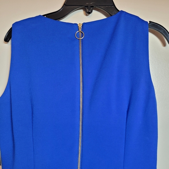 Taylor blue midi dress sleeveless size 2 - Picture 5 of 10